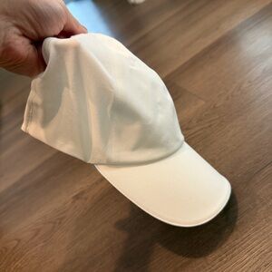 Lululemon Athletica White Fast and Free Run Hat